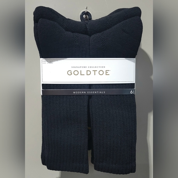 Goldtoe Underwear & Socks Signature Gold By Goldtoe Repreve Black